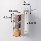 3 Layers Sticking Rotary Seasoning Kitchen Organizer