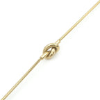 Titanium Steel Knotted Bracelet Hand Knotted Gold Plated