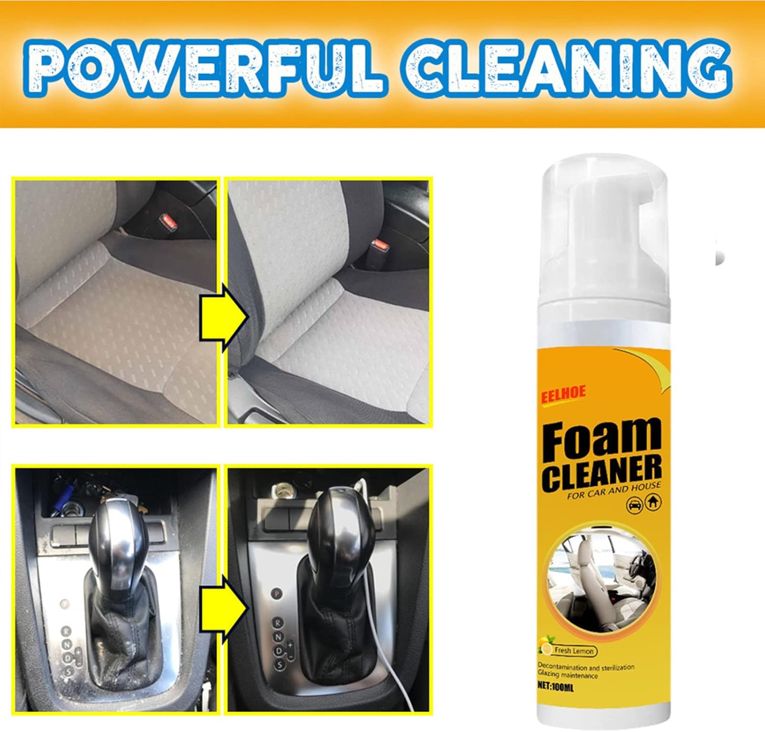 StainClean™ Multi-Purpose Cleaning Spray | Rinse-Free Deep Cleaner for Home & Car (100ml)
