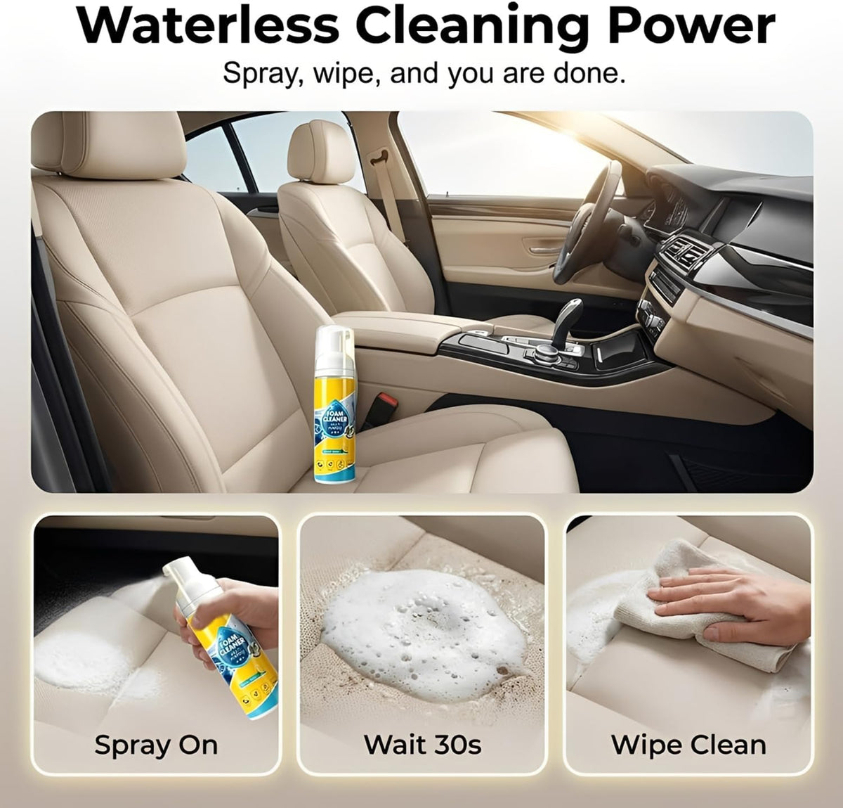 StainClean™ Multi-Purpose Cleaning Spray | Rinse-Free Deep Cleaner for Home & Car (100ml)