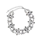 Y2k Sweet Cool Crystal Pearl Necklace Niche Light Luxury