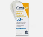 CeraVe Hydrating Sheer Sunscreen SPF 30 for Face and Body | Mineral & Chemical Sunscreen with Zinc Oxide, Hyaluronic Acid, Niacinamides and Ceramides| Paraben Free Fragrance Free