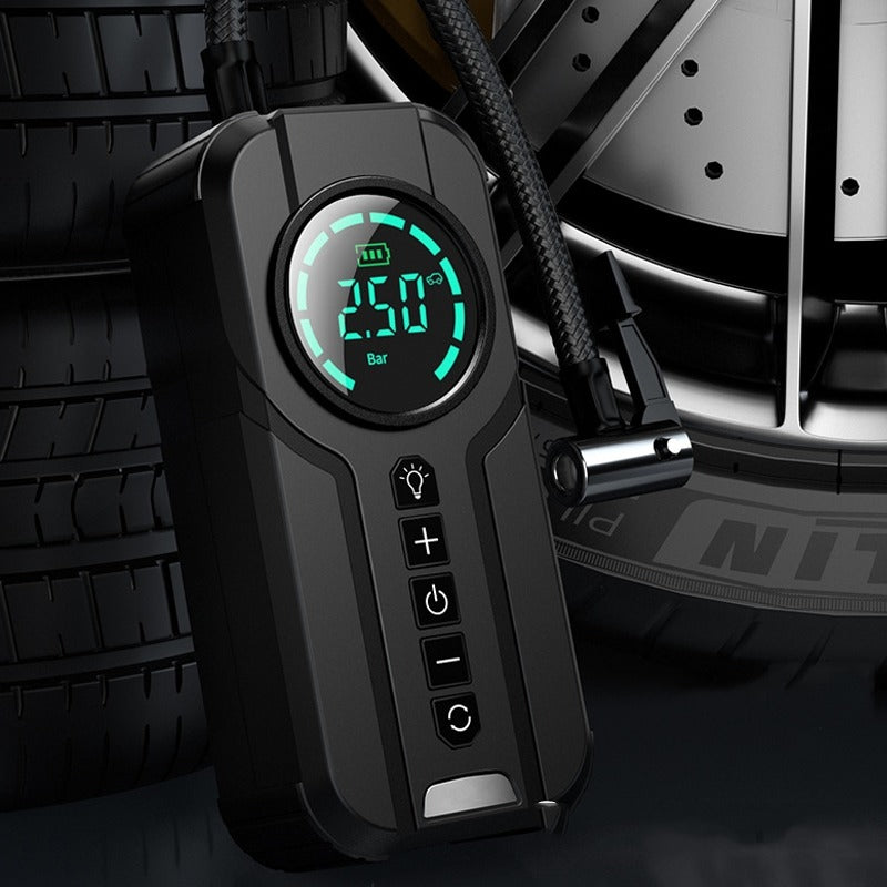Airmoto™ 120W Portable High-Pressure Air Pump – 17 L/min Fast Inflation