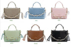 Chic Snake and Leather Bag with Chain