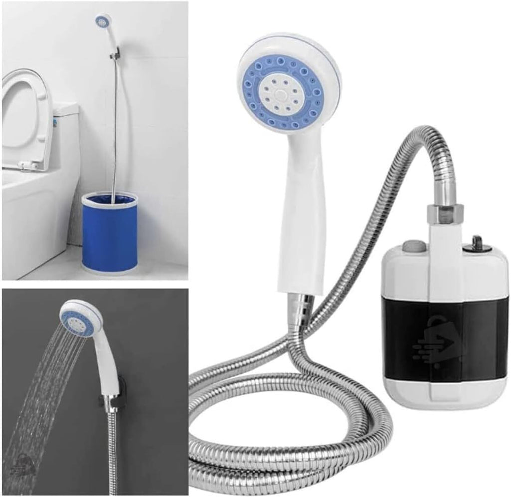PureFlow™ Outdoor Camping Shower – 6000mAh Battery