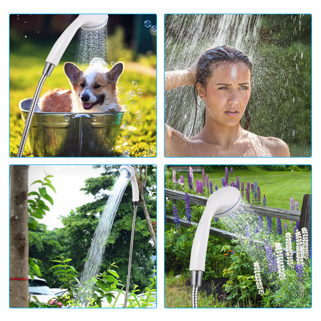 PureFlow™ Outdoor Camping Shower – 6000mAh Battery